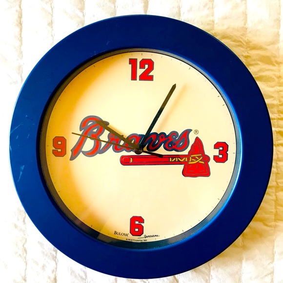 MLB Other - 1991 Atlanta Braves Bulova Throwback Clock